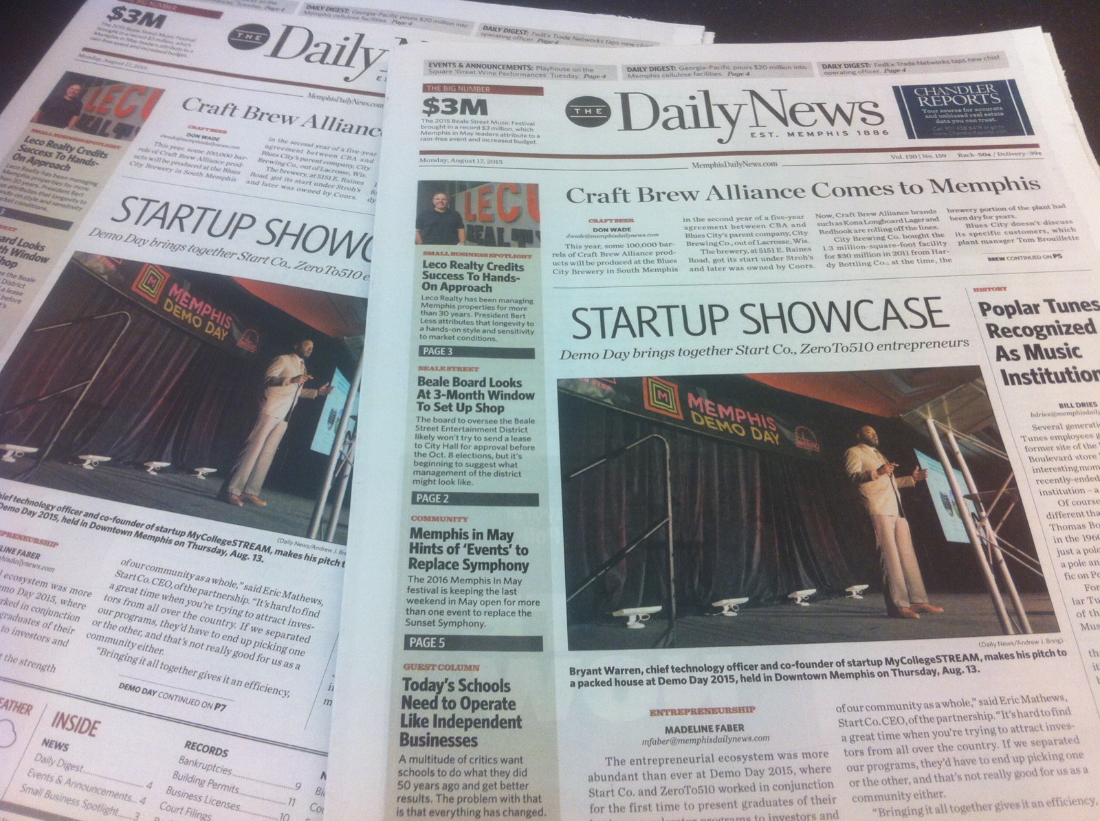 Memphis Daily News Feature Article