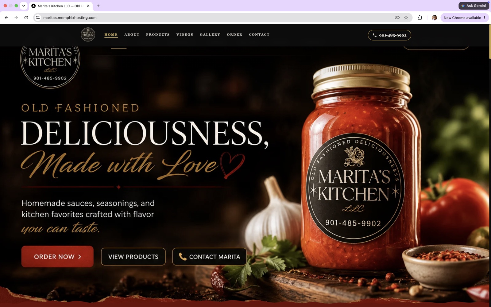 Marita's Kitchen website